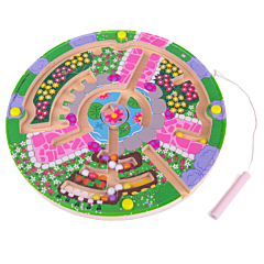 Labyrint med magneter - Flower Garden - Bigjigs