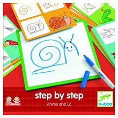 Tegn - Step by step - Animo and Co - Djeco