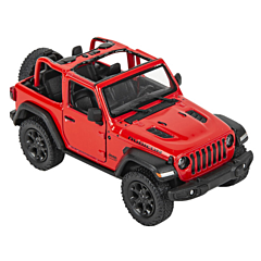 Bil i metal - Jeep Wrangler (Open Top), rød