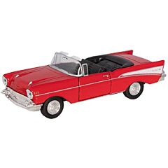 Bil i metal - Oldtimer Collection US, rød cabriolet - Goki