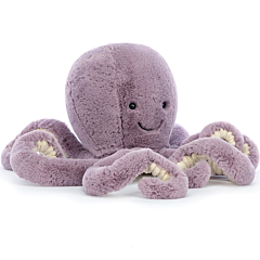 Jellycat tøjdyr - Blæksprutte 49 cm - Maya Octopus Large. Sjovt legetøj og sød dåbsgave