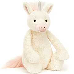 Jellycat tøjdyr - Enhjørning 51 cm - Bashful Unicorn Big. Legetøj, dåbsgave