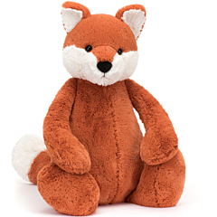 Jellycat tøjdyr - Ræv - 67 cm - Bashful Fox Cub Really Big. Legetøj, dåbsgave