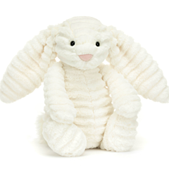 Jellycat tøjdyr - Kanin 31 cm - Bashful Luxe Bunny Nimbus. Legetøj, dåbsgave