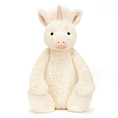 Jellycat tøjdyr - Enhjørning 31 cm - Bashful Unicorn Original. Legetøj, dåbsgave