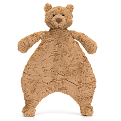 Jellycat nusseklud - Bartholomew Bear Comforter. Dåbsgave