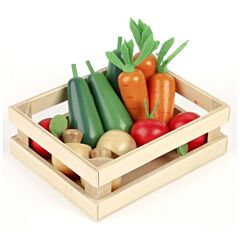 Legemad - vintergrøntsager i kasse