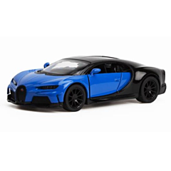 Bil i metal - Bugatti Chiron Supersport, blå. Supersej legetøjsbil