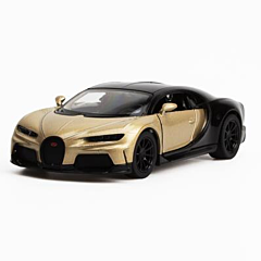 Bil i metal - Bugatti Chiron Supersport, guld. Supersej legetøjsbil