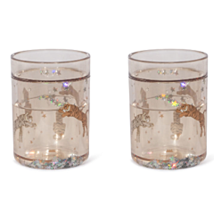 Konges sløjd - Glas med glitter - 2 stk. - Roar