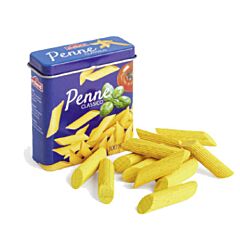 Legemad  - Pasta penne i træ i metaldåse