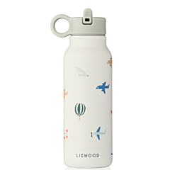 Liewood flaske - Falk water bottle - Aviator Ecru - 350 ml 