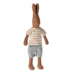 Maileg kanin - Brown size 1 - dreng i T-shirt og shorts. Legetøj