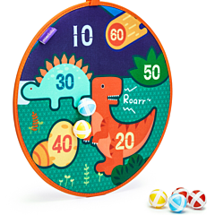 Spil - Dartspil med 6 bolde - Dinosaur