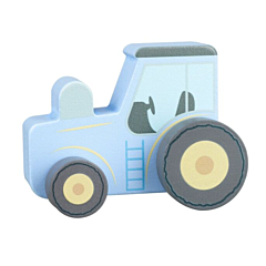 Legetøjsbil i træ - Traktor blå - Orange Tree Toys. Legetøj