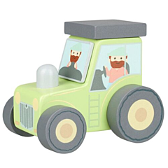 Traktor i træ, grøn - Orange Tree Toys. Legetøj