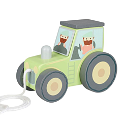 Træklegetøj - Traktor, grøn - Orange Tree Toys. Dåbsgave, legetøj
