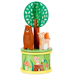 Spilledåse med skovens dyr - karrusel - Orange Tree Toys. Børneværelse, dåbsgave