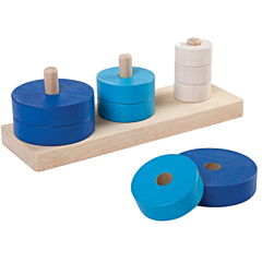 Stabellegetøj - Trio - PlanToys. Pædagogisk legetøj