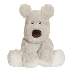 Teddykompaniet tøjdyr - Hund Teddy Mocca, grå - 18 cm. Legetøj, dåbsgave